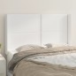vidaXL Testiera ad Orecchio Bianco 147x16x118/128 cm in Similpelle vidaXL Testiera ad Orecchio Bianco 147x16x118/128 cm in Similpelle