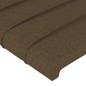 vidaXL Testiera ad Orecchio Marrone Scuro 203x16x118/128 cm in Tessuto vidaXL Testiera ad Orecchio Marrone Scuro 203x16x118/128 cm in Tessuto
