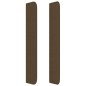 vidaXL Testiera ad Orecchio Marrone Scuro 203x16x118/128 cm in Tessuto vidaXL Testiera ad Orecchio Marrone Scuro 203x16x118/128 cm in Tessuto