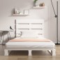 vidaXL Giroletto senza Materasso Bianco 90x200 cm Legno Massello Pino vidaXL Giroletto senza Materasso Bianco 90x200 cm Legno Massello Pino