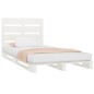 vidaXL Giroletto senza Materasso Bianco 90x200 cm Legno Massello Pino vidaXL Giroletto senza Materasso Bianco 90x200 cm Legno Massello Pino
