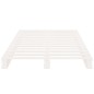 vidaXL Giroletto senza Materasso Bianco 90x200 cm Legno Massello Pino vidaXL Giroletto senza Materasso Bianco 90x200 cm Legno Massello Pino