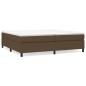 vidaXL Giroletto senza Materasso Marrone Scuro 200x200 cm in Tessuto vidaXL Giroletto senza Materasso Marrone Scuro 200x200 cm in Tessuto
