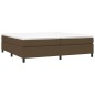 vidaXL Giroletto senza Materasso Marrone Scuro 200x200 cm in Tessuto vidaXL Giroletto senza Materasso Marrone Scuro 200x200 cm in Tessuto