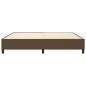 vidaXL Giroletto senza Materasso Marrone Scuro 200x200 cm in Tessuto vidaXL Giroletto senza Materasso Marrone Scuro 200x200 cm in Tessuto