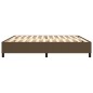 vidaXL Giroletto senza Materasso Marrone Scuro 200x200 cm in Tessuto vidaXL Giroletto senza Materasso Marrone Scuro 200x200 cm in Tessuto