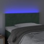vidaXL Testiera a LED Verde Scuro 100x5x78/88 cm in Velluto vidaXL Testiera a LED Verde Scuro 100x5x78/88 cm in Velluto