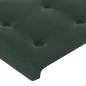 vidaXL Testiera a LED Verde Scuro 100x5x78/88 cm in Velluto vidaXL Testiera a LED Verde Scuro 100x5x78/88 cm in Velluto