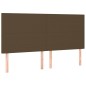 vidaXL Testiera a LED Marrone Scuro 180x5x118/128 cm in Tessuto vidaXL Testiera a LED Marrone Scuro 180x5x118/128 cm in Tessuto