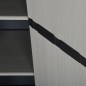Armadietto da Giardino con 3 Ripiani Grigio e Nero 68x40x168 cm Armadietto da Giardino con 3 Ripiani Grigio e Nero 68x40x168 cm