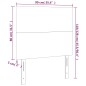 vidaXL Testiera a LED Cappuccino 90x5x118/128 cm in Similpelle