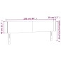vidaXL Testiera Cappuccino a LED 203x16x78/88 cm in Similpelle vidaXL Testiera Cappuccino a LED 203x16x78/88 cm in Similpelle