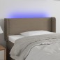 vidaXL Testiera a LED Tortora 83x16x78/88 cm in Tessuto vidaXL Testiera a LED Tortora 83x16x78/88 cm in Tessuto