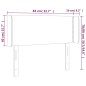 vidaXL Testiera a LED Tortora 83x16x78/88 cm in Tessuto vidaXL Testiera a LED Tortora 83x16x78/88 cm in Tessuto