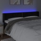 vidaXL Testiera a LED Nera 163x16x78/88 cm in Velluto vidaXL Testiera a LED Nera 163x16x78/88 cm in Velluto
