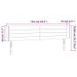 vidaXL Testiera a LED Blu Scuro 163x16x78/88 cm in Velluto vidaXL Testiera a LED Blu Scuro 163x16x78/88 cm in Velluto