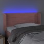 vidaXL Testiera a LED Rosa 93x16x78/88 cm in Velluto vidaXL Testiera a LED Rosa 93x16x78/88 cm in Velluto