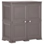 Armadietto in Plastica 79x43x85,5 cm Effetto Legno Grigio Armadietto in Plastica 79x43x85,5 cm Effetto Legno Grigio