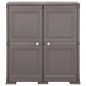 Armadietto in Plastica 79x43x85,5 cm Effetto Legno Grigio Armadietto in Plastica 79x43x85,5 cm Effetto Legno Grigio
