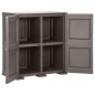Armadietto in Plastica 79x43x85,5 cm Effetto Legno Grigio Armadietto in Plastica 79x43x85,5 cm Effetto Legno Grigio