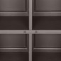 Armadietto in Plastica 79x43x85,5 cm Effetto Legno Grigio Armadietto in Plastica 79x43x85,5 cm Effetto Legno Grigio