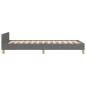 vidaXL Giroletto senza Materasso Grigio Scuro 90x190 cm Tessuto vidaXL Giroletto senza Materasso Grigio Scuro 90x190 cm Tessuto