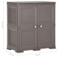 Armadietto in Plastica 79x43x85,5 cm Effetto Legno Grigio Armadietto in Plastica 79x43x85,5 cm Effetto Legno Grigio