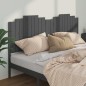 Testiera Letto Grigia 206x4x110 cm in Legno Massello di Pino Testiera Letto Grigia 206x4x110 cm in Legno Massello di Pino