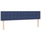 vidaXL Giroletto a Molle con Materasso Blu 200x200 cm in Tessuto