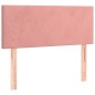 vidaXL Giroletto a Molle con Materasso Rosa 90x200 cm in Velluto
