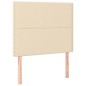 vidaXL Giroletto a Molle con Materasso Crema 90x190 cm in Tessuto