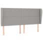 vidaXL Giroletto a Molle con Materasso Grigio Chiaro180x200 cm Tessuto