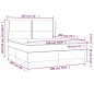 vidaXL Giroletto a Molle con Materasso Grigio Chiaro180x200 cm Tessuto