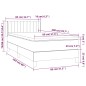 vidaXL Giroletto a Molle con Materasso Tortora 80x200 cm inTessuto