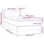 vidaXL Giroletto a Molle con Materasso Crema 100x200 cm in Similpelle