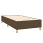 vidaXL Giroletto a Molle con Materasso Marrone Scuro 100x200cm Tessuto