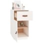 Armadietto da Scrivania Bianco 40x50x75 cm Legno Massello Pino Armadietto da Scrivania Bianco 40x50x75 cm Legno Massello Pino