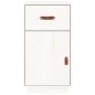 Armadietto da Scrivania Bianco 40x50x75 cm Legno Massello Pino Armadietto da Scrivania Bianco 40x50x75 cm Legno Massello Pino