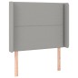 vidaXL Giroletto a Molle con Materasso Grigio Chiaro 80x200 cm Tessuto
