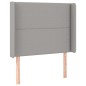 vidaXL Giroletto a Molle con Materasso Grigio Chiaro 90x190 cm Tessuto