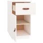 Armadietto da Scrivania Bianco 40x50x75 cm Legno Massello Pino Armadietto da Scrivania Bianco 40x50x75 cm Legno Massello Pino