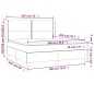 vidaXL Giroletto a Molle con Materasso Grigio Chiaro180x200 cm Tessuto