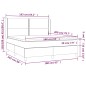 vidaXL Giroletto a Molle con Materasso Grigio Scuro 160x200 cm Tessuto