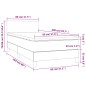 vidaXL Letto a Molle con Materasso e LED Crema 80x200 cm in Tessuto vidaXL Letto a Molle con Materasso e LED Crema 80x200 cm in Tessuto