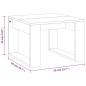 Tavolino da Salotto Rovere Marrone 50x50x35cm Legno Multistrato Tavolino da Salotto Rovere Marrone 50x50x35cm Legno Multistrato