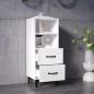 Credenza 34,5x34x90 cm in Legno Multistrato Bianco Lucido Credenza 34,5x34x90 cm in Legno Multistrato Bianco Lucido