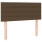 vidaXL Letto a Molle Materasso e LED Marrone Scuro 80x200cm in Tessuto vidaXL Letto a Molle Materasso e LED Marrone Scuro 80x200cm in Tessuto