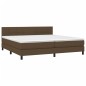 vidaXL Letto a Molle Materasso e LED MarroneScuro 200x200cm in Tessuto vidaXL Letto a Molle Materasso e LED MarroneScuro 200x200cm in Tessuto