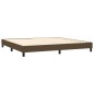 vidaXL Letto a Molle Materasso e LED MarroneScuro 200x200cm in Tessuto vidaXL Letto a Molle Materasso e LED MarroneScuro 200x200cm in Tessuto