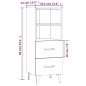 Credenza 34,5x34x90 cm in Legno Multistrato Bianco Lucido Credenza 34,5x34x90 cm in Legno Multistrato Bianco Lucido